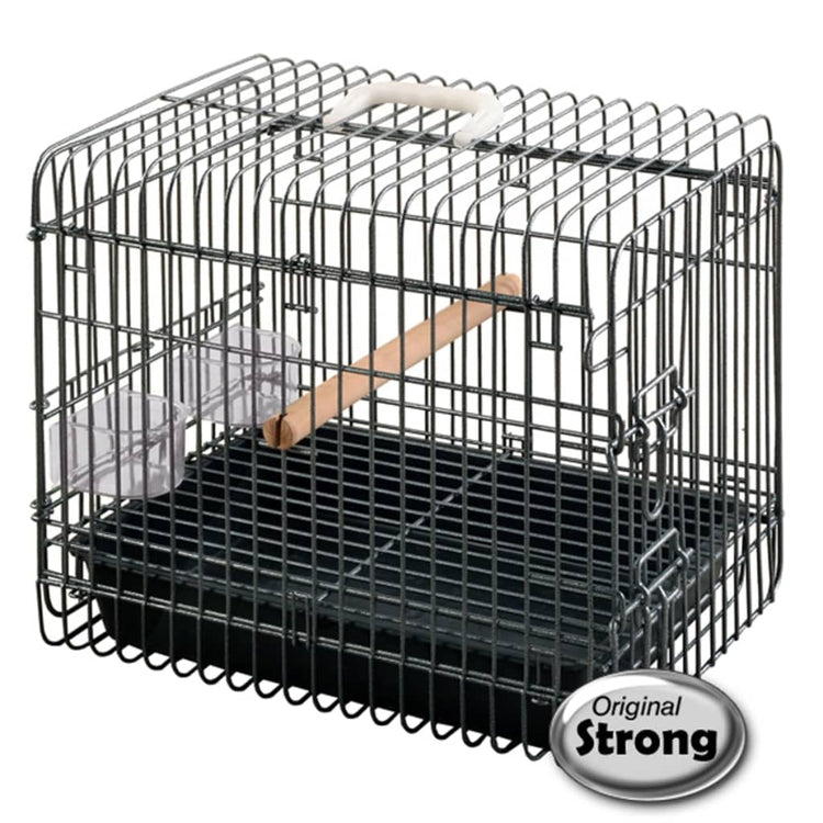 Strong forte Cage de voyage pour les oiseaux Light 33x45x39 cm noir 99036