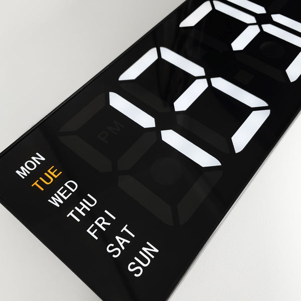 Nextime ne-3322 super horloge murale numérique 38,8x12,9 cm