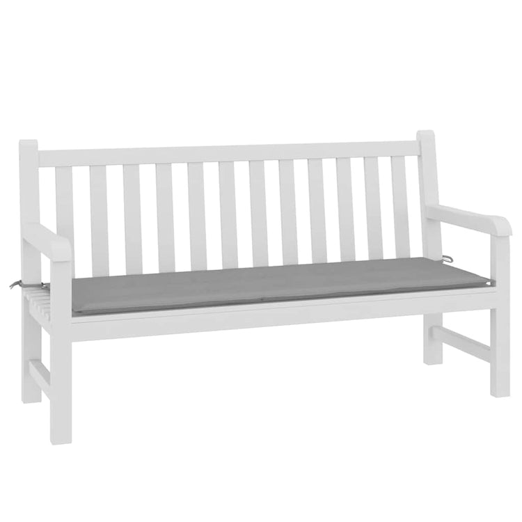Vidaxl jardin banc coussin 150x50x3 cm oxford tissu gris