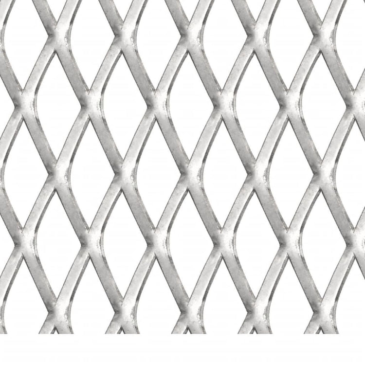 Fense de fil Vidaxl 50x50 cm 20x10x2 mm en acier inoxydable