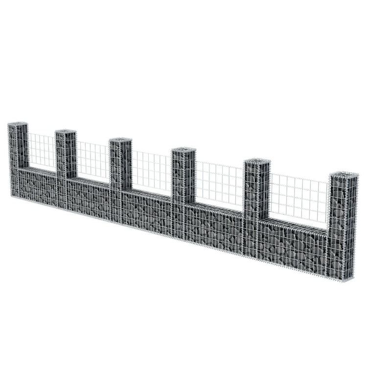 Vidaxl Gabion Panier en U 570x20x100 cm