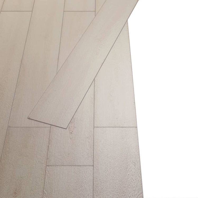 Vidaxl Floorboards auto-adhésif 5,02 m² 2 mm PVC Classic White Oak