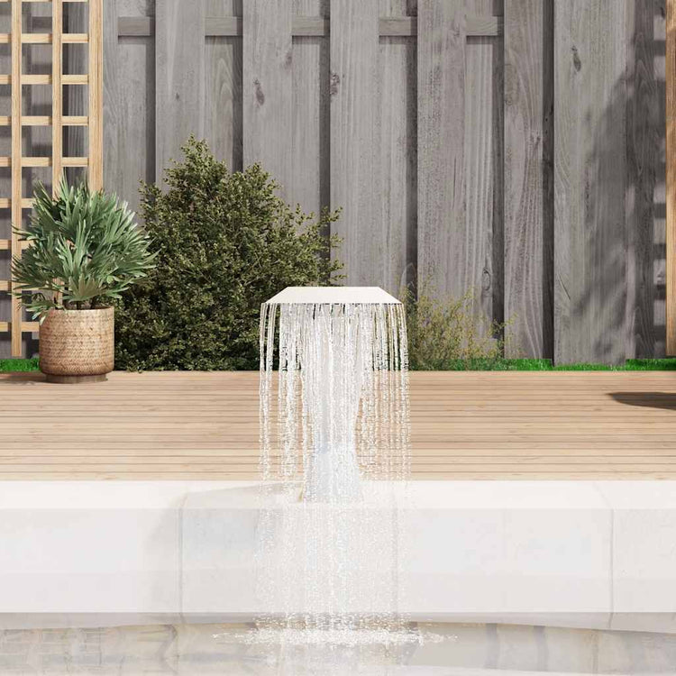 Vidaxl Fountain de piscine Vidaxl 64x30x52 cm en acier inoxydable en argent couleur