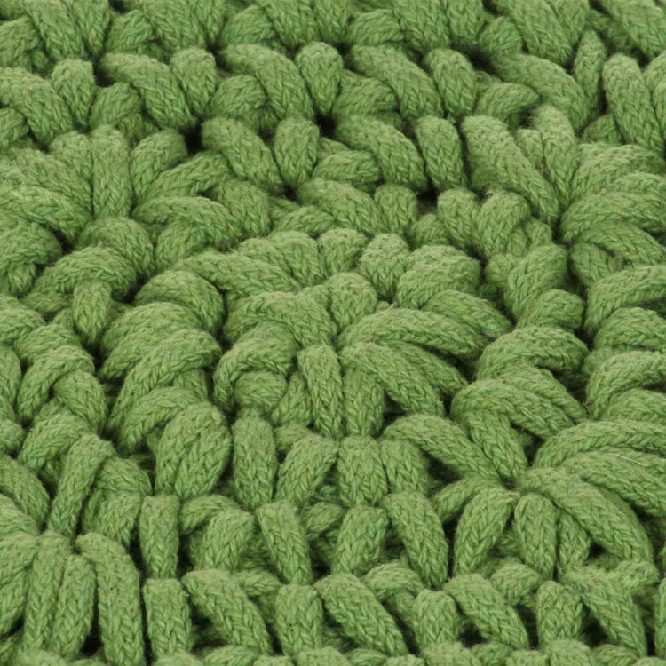 Vidaxx coussin à carreaux vannerie avec coussin vert 50 x 50 cm coton