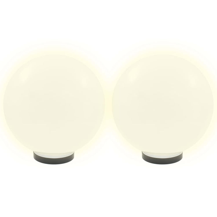 Lampes de bulbe LED vidaxl 2 pcs round 30 cm pmma