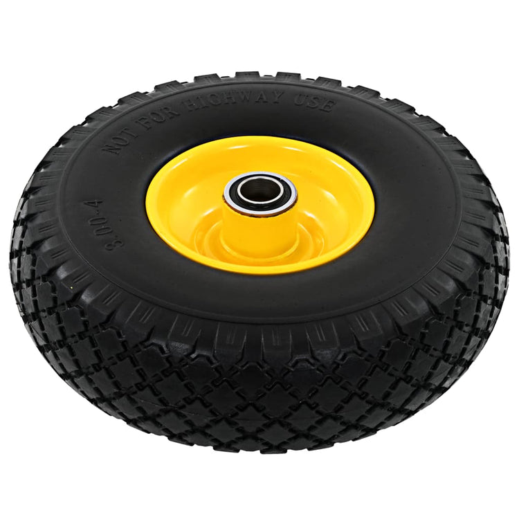 Vidaxl Hand Truck Wheels 3.00-4 (260x85) Solide PU 2 PCS