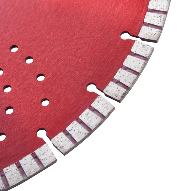 Blade de scie à diamant Vidaxl avec turbo et trous 350 mm en acier
