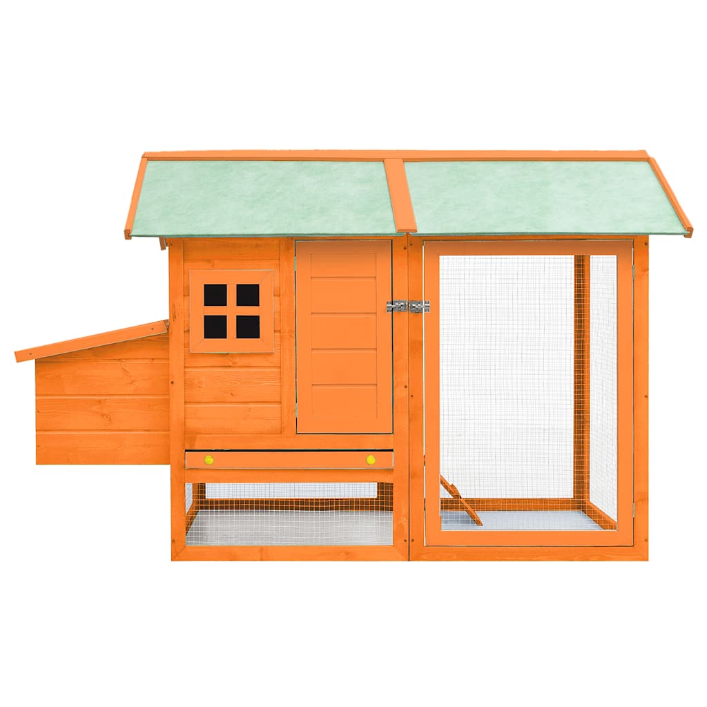Vidaxl Chicken Coop 170x81x110 cm Pine de pin solide