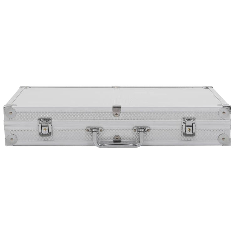 Vidaxl wapenkoffer aluminium argent coloré