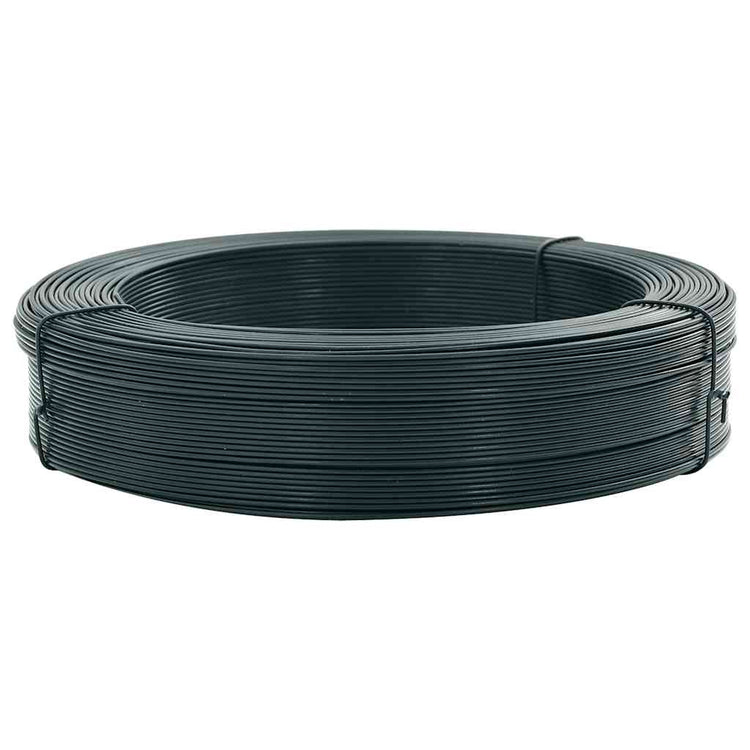 Vidaxl Hekbind Thread 250 m 2,3 3,8 mm en acier noir vert