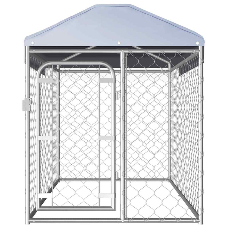 Vidaxl Chienne de chien pour l'extérieur avec le toit 200x100x125 cm