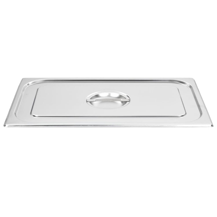 Couvercles vidaxl 2 pcs pour gn 1 1 échelles en acier inoxydable