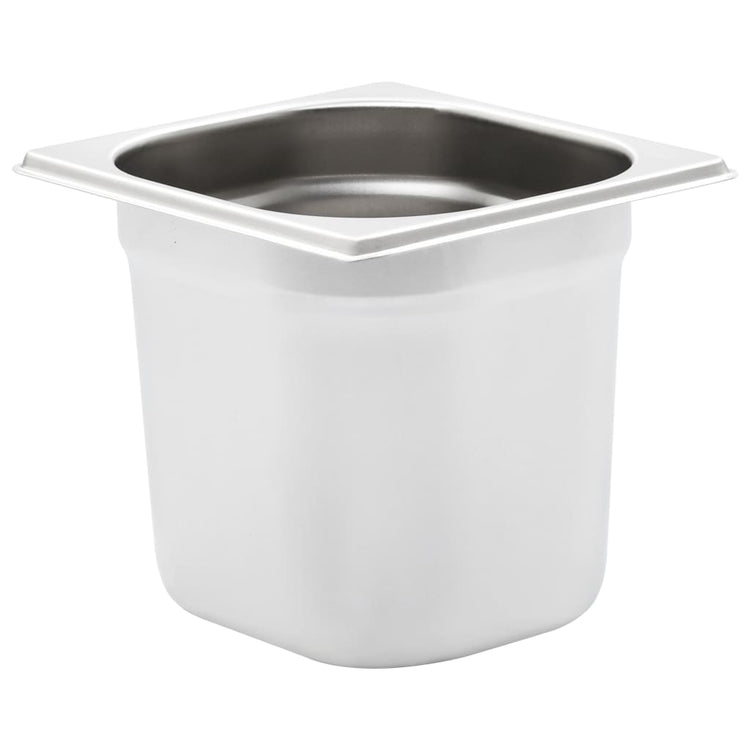 Vidaxl gastronormbakken 8 pc gn 1 6 150 mm en acier inoxydable