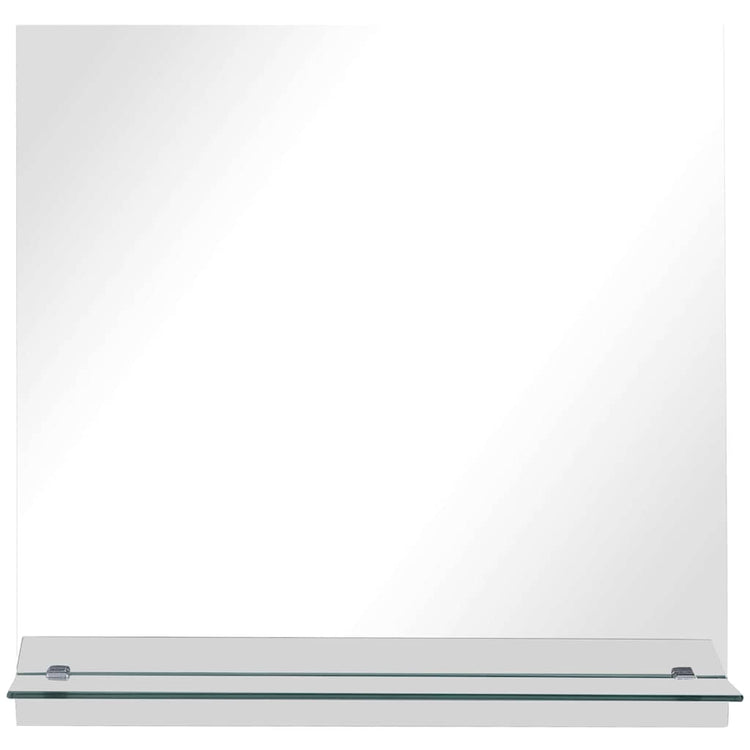 Miroir mural Vidaxl avec étagère 30x30 cm Verre durcie