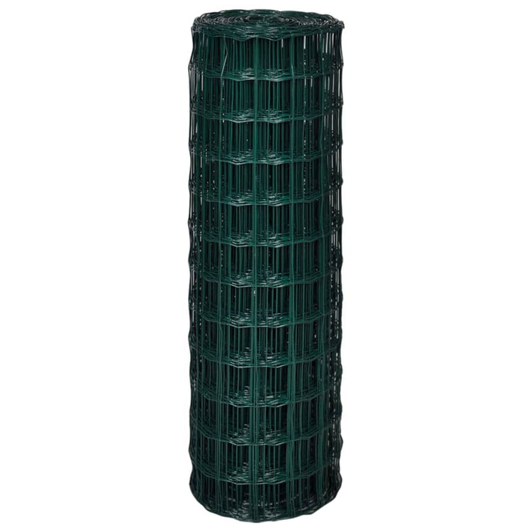 Vidaxl hek 25x1,2 m en acier vert