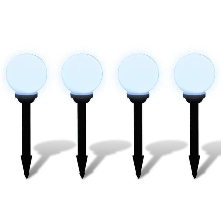 Vidaxl Garden Path Lamps 4 ST avec broche de terre LED 15 cm