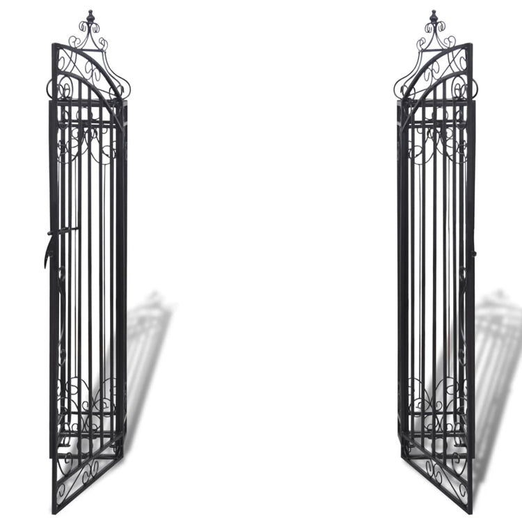 Vidaxl Port Decorative 112x20.5x134 cm Fer forgé