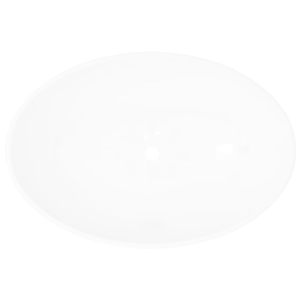 Vidaxl lavabo ovale 40x33 cm Céramique blanc