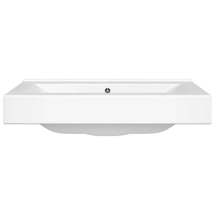 Vidaxl Washingin avec trou de grue rectangulaire 60x46 cm blanc céramique