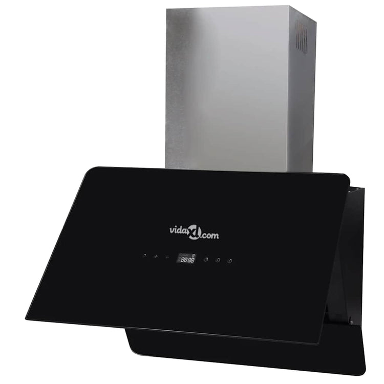 Hotte d'extracteur Vidaxl avec écran 600 mm en verre trempé noir