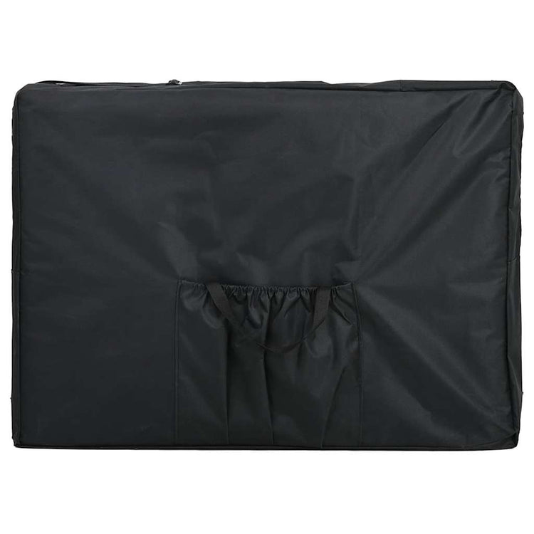 Table de massage Vidaxl pliable avec un cadre en aluminium (quatre parties crème blanche)