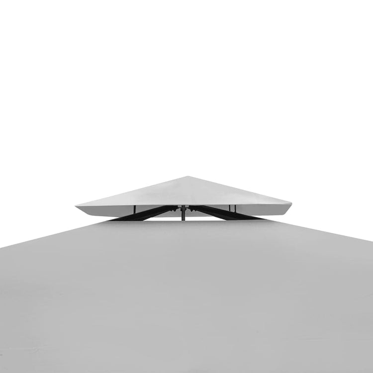 Arbor vidaxl avec toit 3x3 m crème blanche