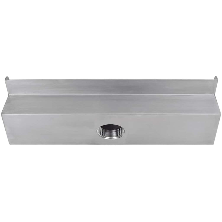 Vidaxl Piscine de la piscine Eaute Fall Rectangulaire 45 cm Acier inoxydable