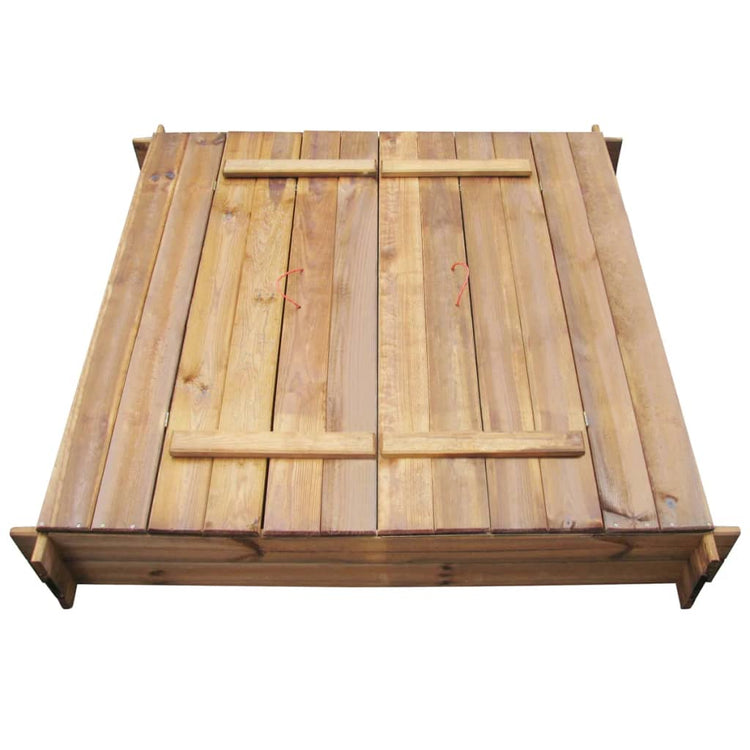 Vidaxl Sandpit Square Imprégné de bois
