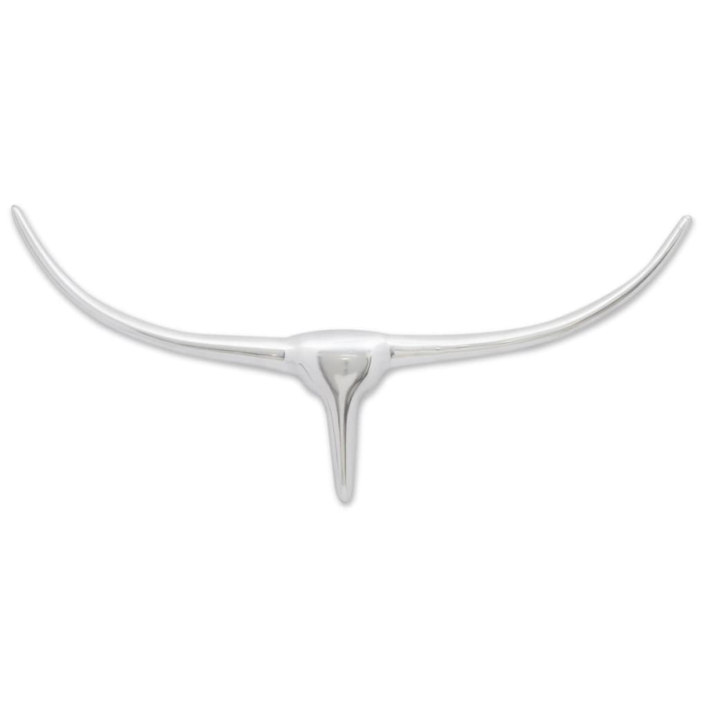 Vidaxl Bull's Head for the Wall Aluminium 72 cm Colore en argent