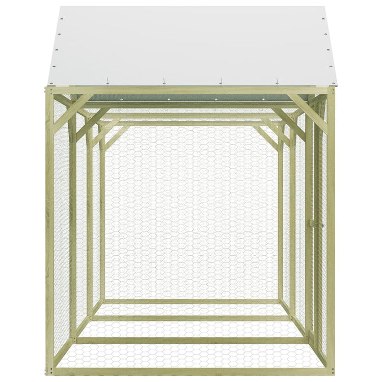 Vidaxl Poulet Coop 4,5x1,5x2 m en acier