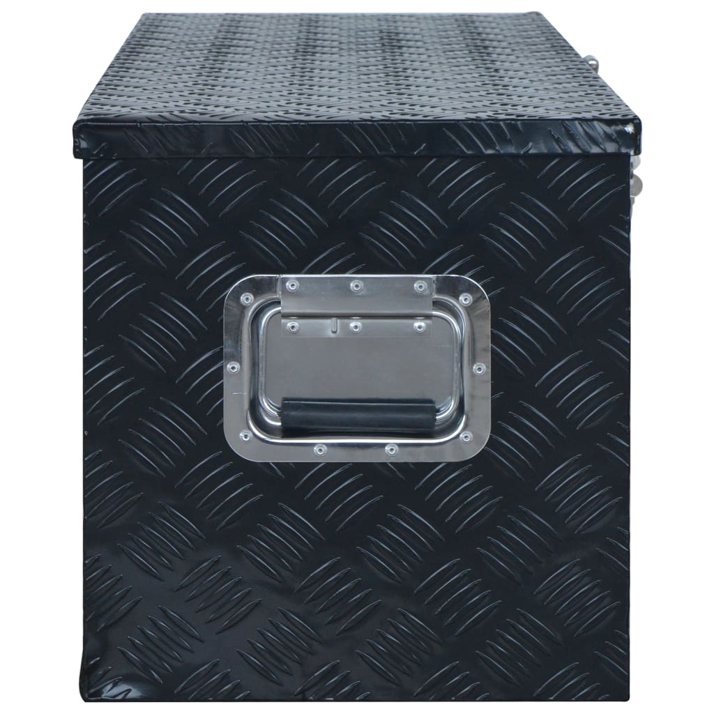 Vidaxl Aluminium Box 1085x370x400 mm noir