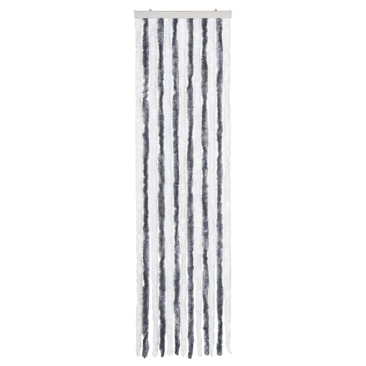 Vidaxl Fly Curtain 56x185 cm CHENILLE GREN ET BLANC