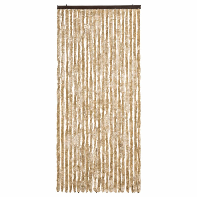 Vidaxl Fly Curtain 90x220 cm CHENILLE BEIGE