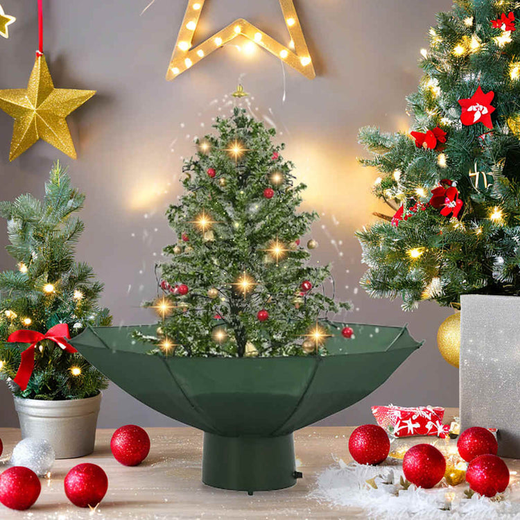 Vidaxl Christmas Snowing avec parapluie 75 cm vert