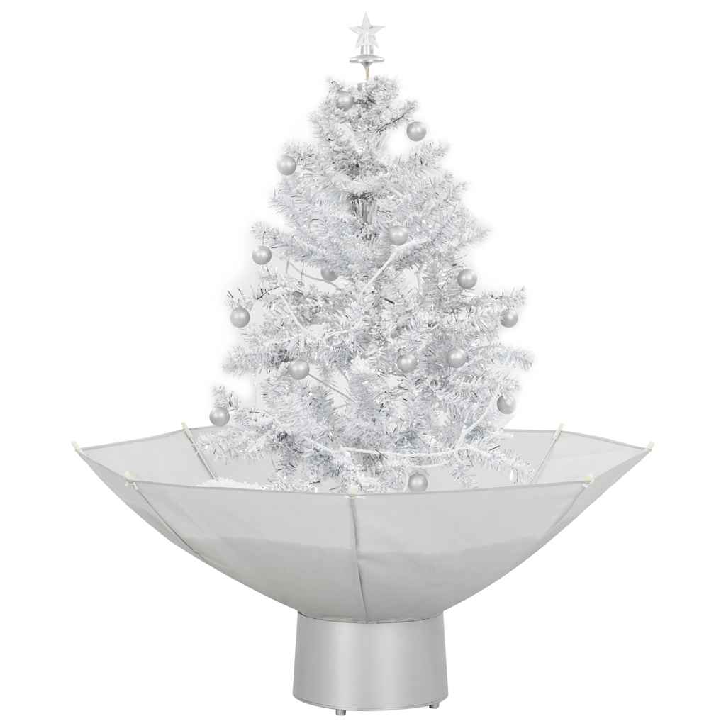 Vidaxl Christmas Snowing avec parapluie 75 cm blanc