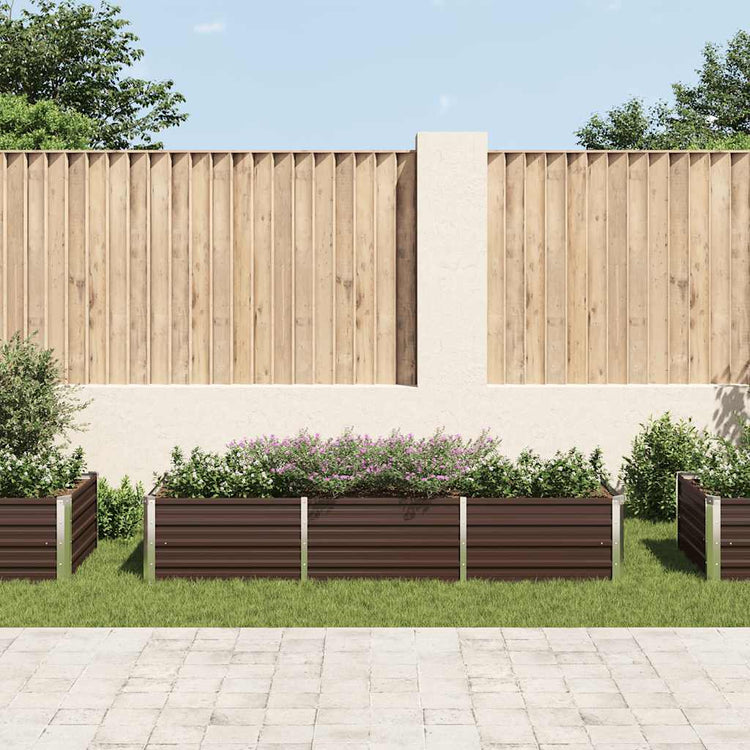 INSERT PLANTER VIDAXL 240X80X45 CM BRORN ACIER GALVANISÉ