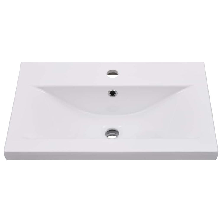 Vidaxl Built -en Wash Tableau 61x39.5x18,5 cm Céramique blanc