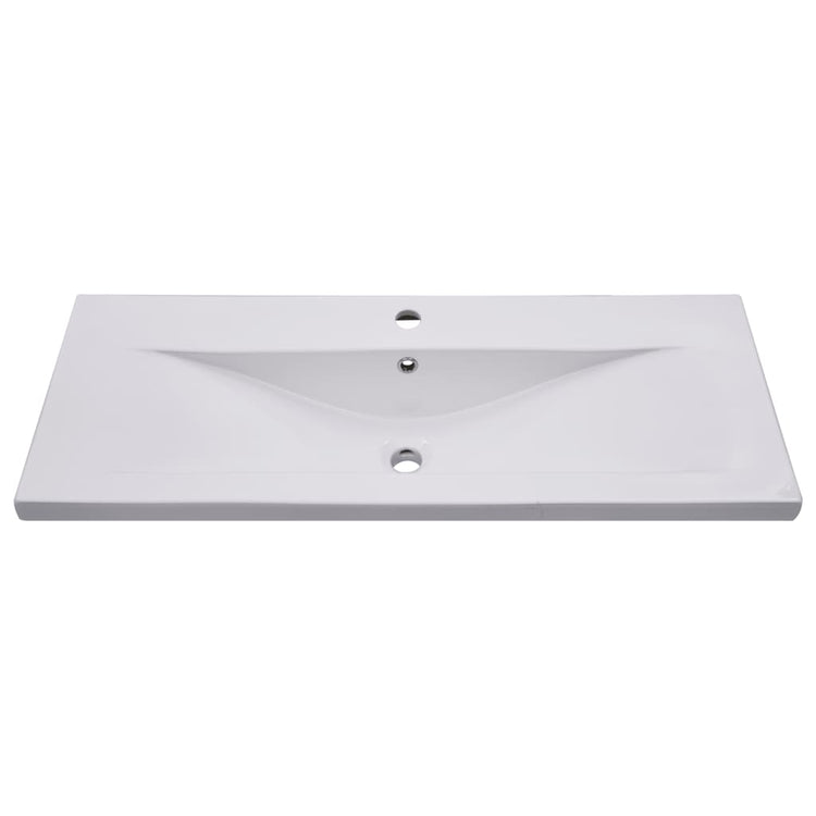 Vidaxl Built -en Wash Tableau 101x39.5x18,5 cm Céramique blanc