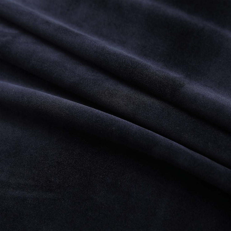Vidaxl rideau noir avec anneaux 290x245 cm en velours noir
