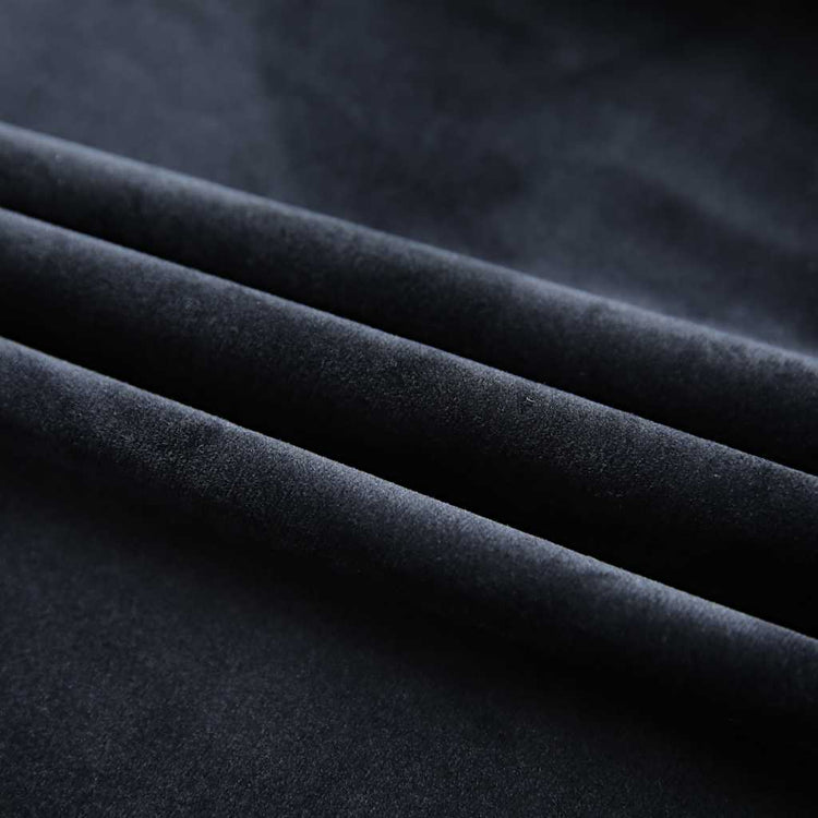 Vidaxl rideaux Blackout 2 Sts avec crochets 140x175 cm en velours noir