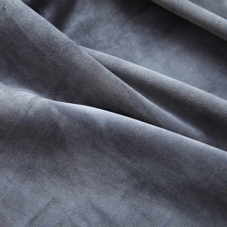 Vidaxl rideau noir avec anneaux 290x245 cm en velours anthracite