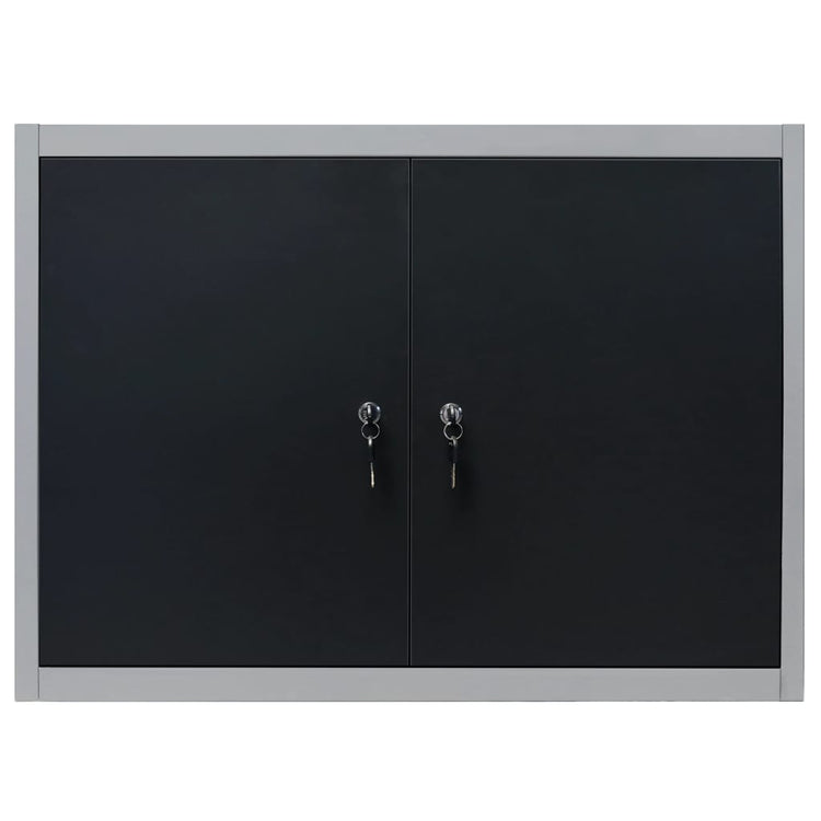 Armoire à outils murale Vidaxx en métal gris et noir