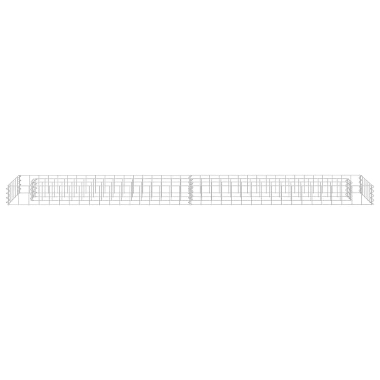 Vidaxl Gabion Planter surélevé 180x30x10 cm en acier galvanisé