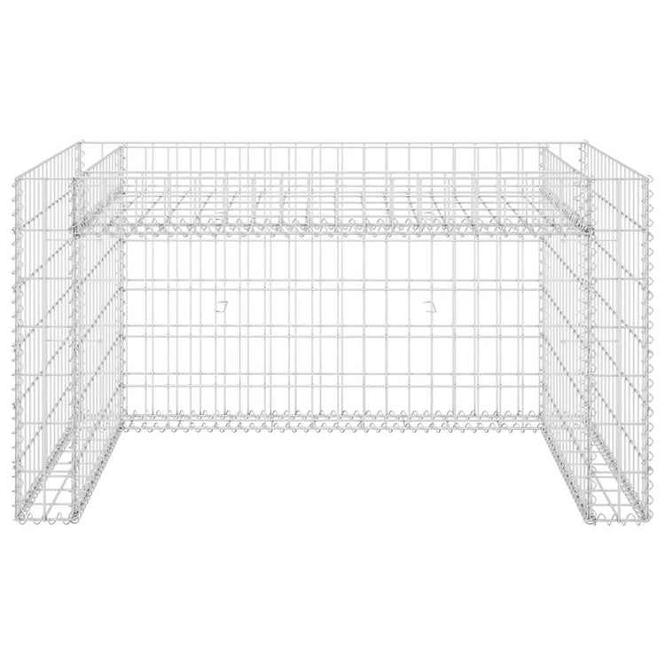 Toit de tondeuse à pelouse Vidaxl avec Planteur 110x80x60cm en acier