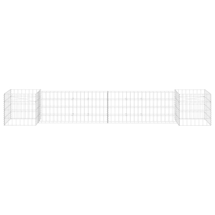 Vidaxl Gabion Planning Boîte en forme de fils en acier 260x40x40 cm