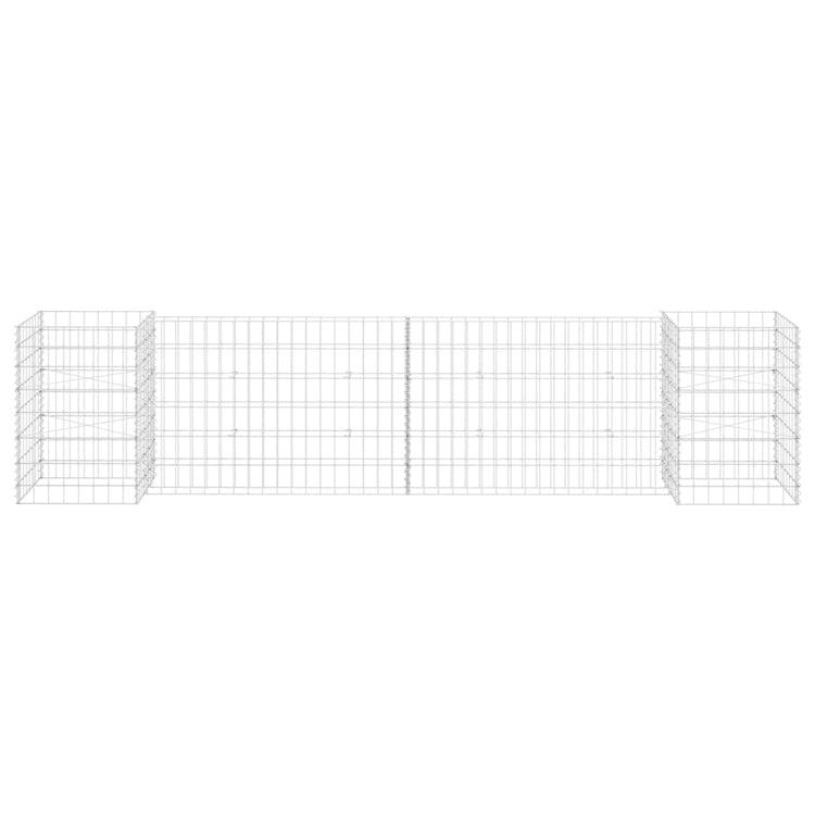 Vidaxl Gabion Planter en H 260x40x60 cm Fil en acier