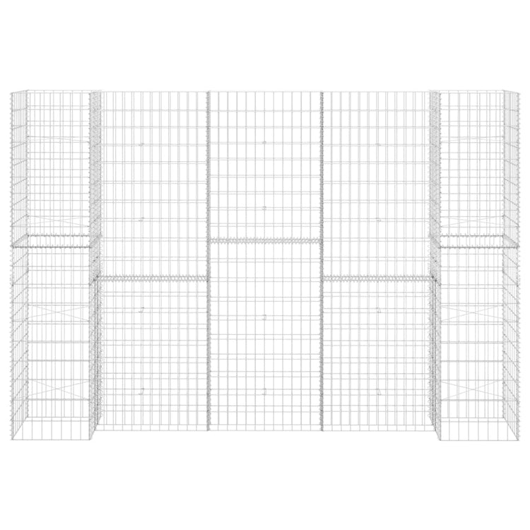 Vidaxl Gabion Planter en H 260x40x180 cm Fil en acier