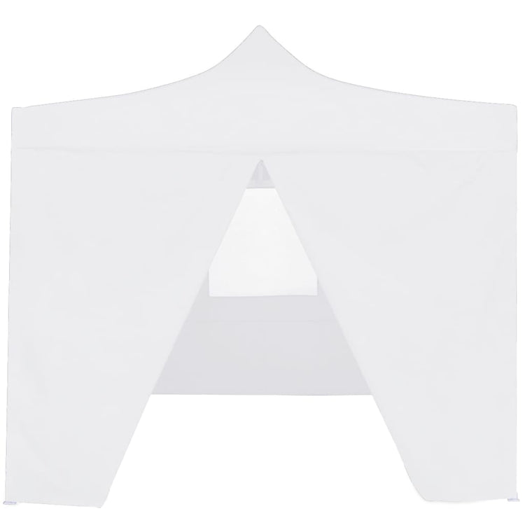 Tente de fête vidaxl avec 4 murs latéraux pliables 3x3 m blanc en acier