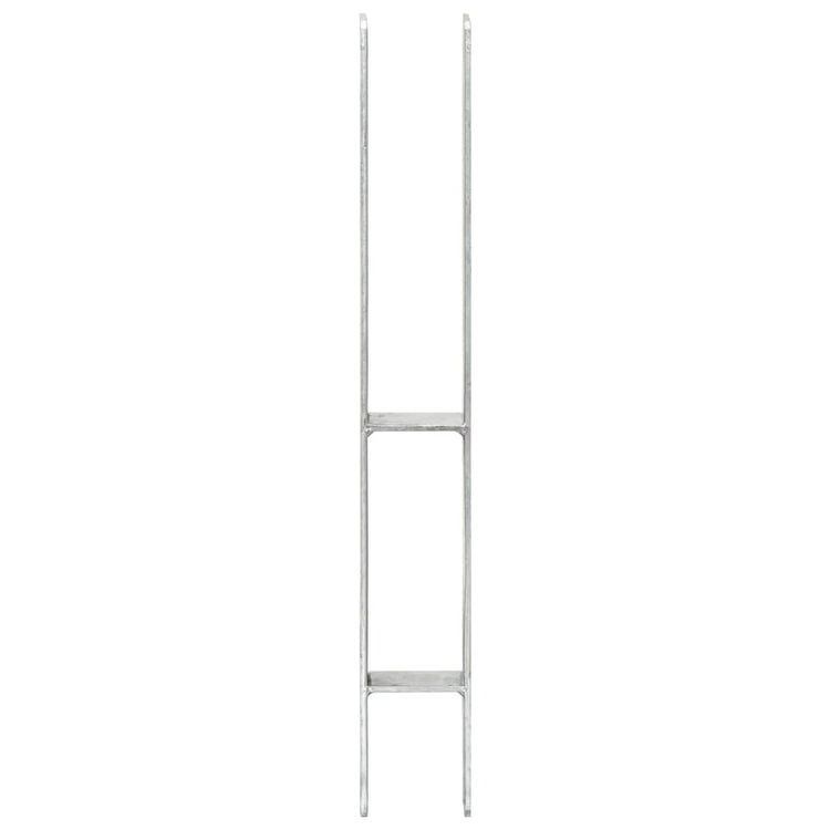 Vidaxl Ground ancrages 2 pcs 7x6x60 cm en acier galvanisé en acier de couleur