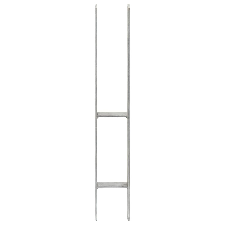 Vidaxl Ground ancrages 6 pcs 8x6x60 cm en acier galvanisé en acier couleur